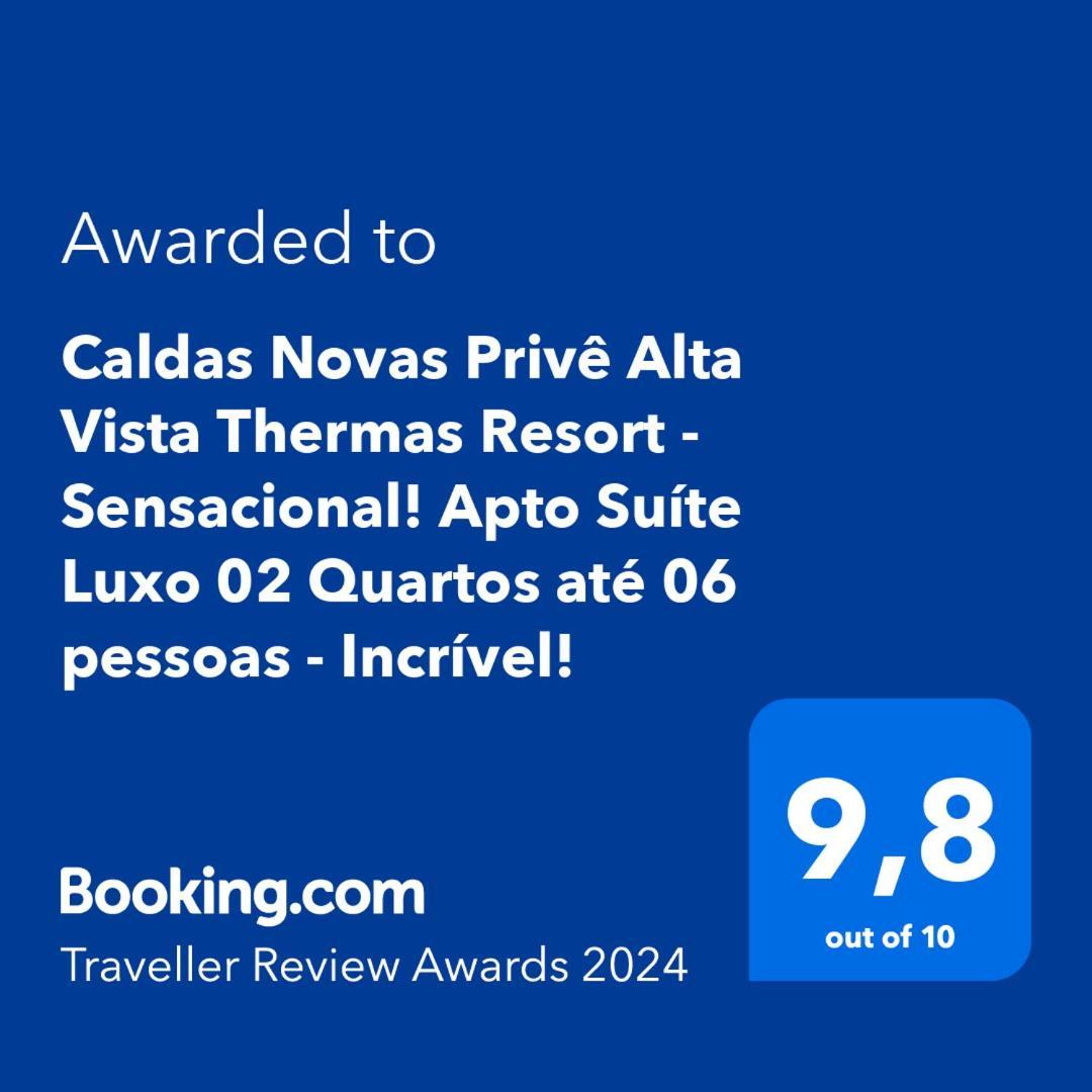 Caldas Novas Prive Alta Vista Thermas Resort - Sensacional! Apto Suite Luxo 02 Quartos Ate 06 Pessoas - Incrivel! 外观 照片